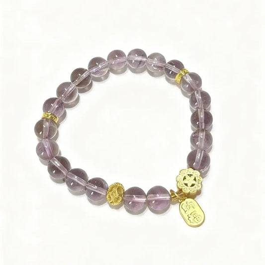 Quiet Anchor Amethyst Bracelet