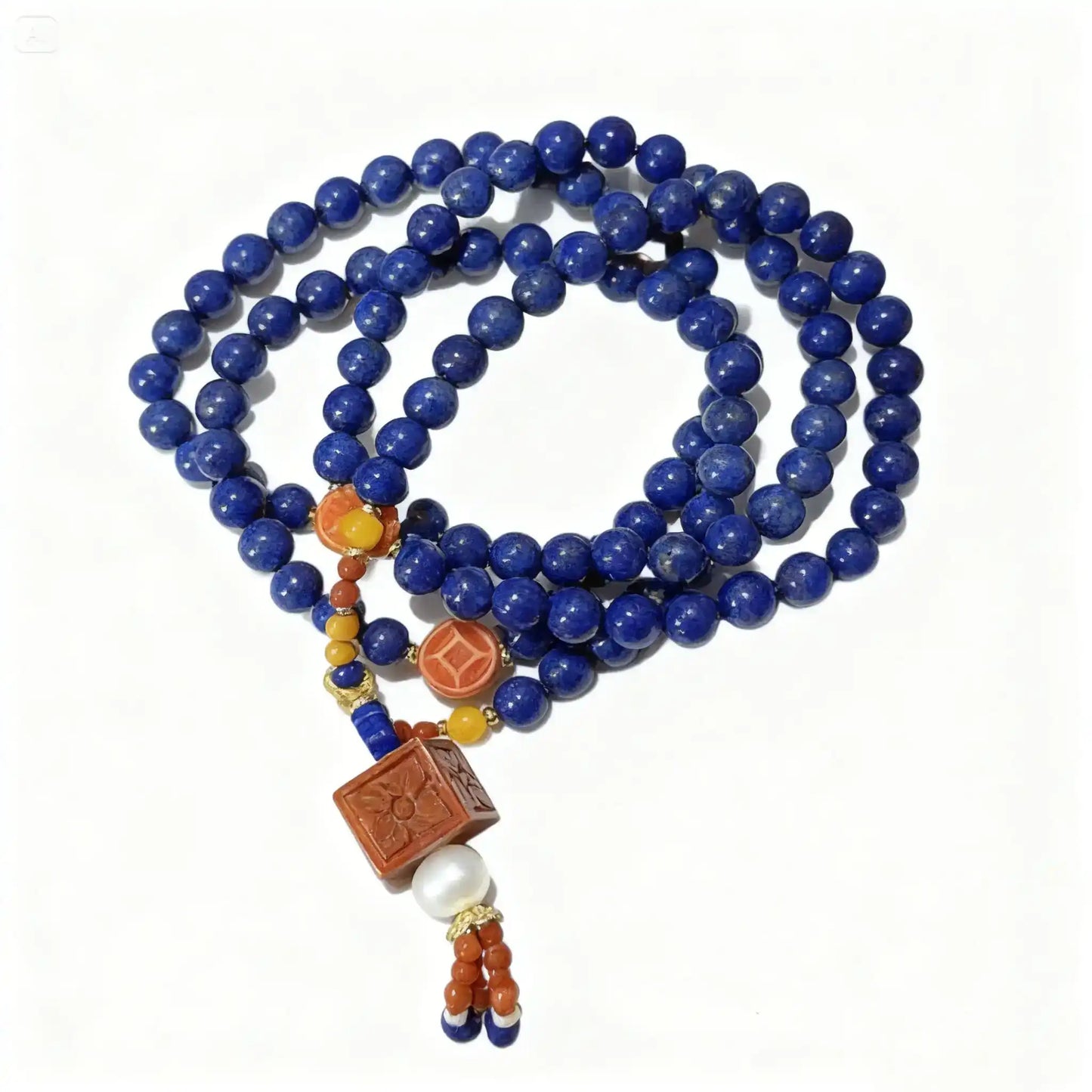 Midnight Crown — Lapis Lazuli Multi-Wrap Bracelet