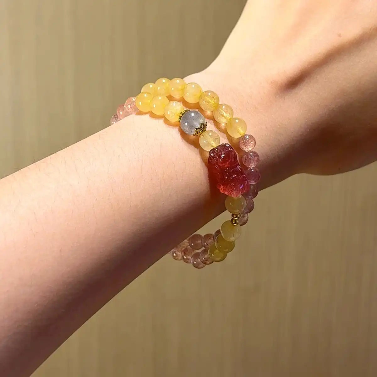 Rose Dawn Fortune Wrap Bracelet