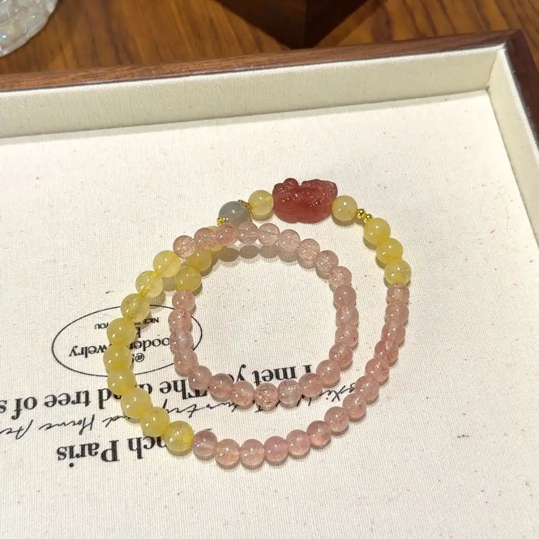 Rose Dawn Fortune Wrap Bracelet