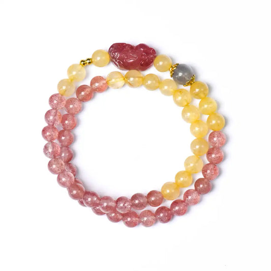 Rose Dawn Fortune Wrap Bracelet