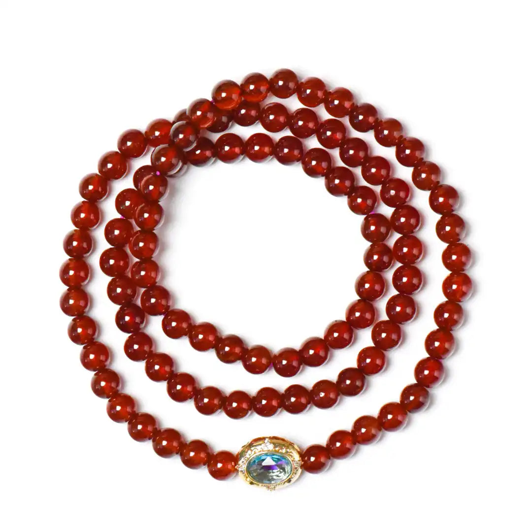 Crimson Vitality Wrap Bracelet