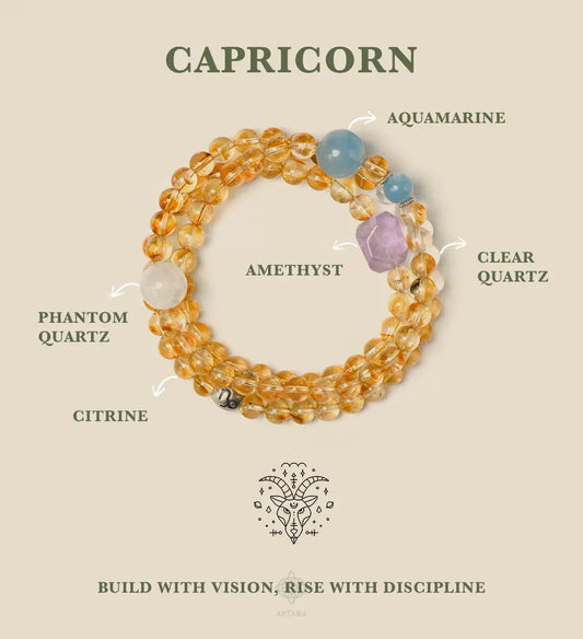 Capricorn ｜Earthbound Clarity Bracelet