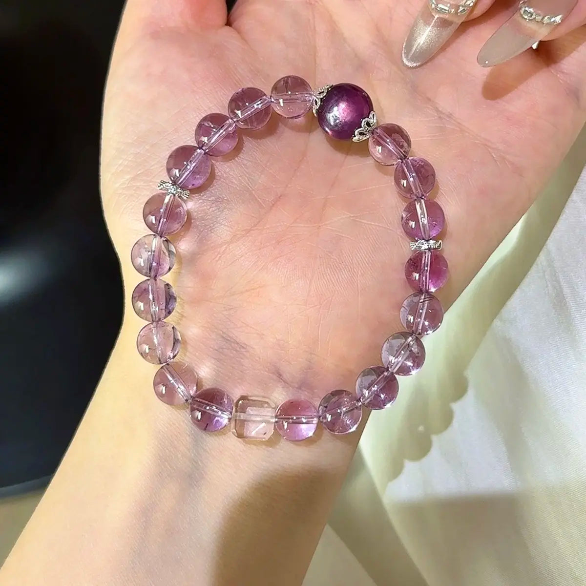 Amethyst · Purple Mica Harmony Bracelet