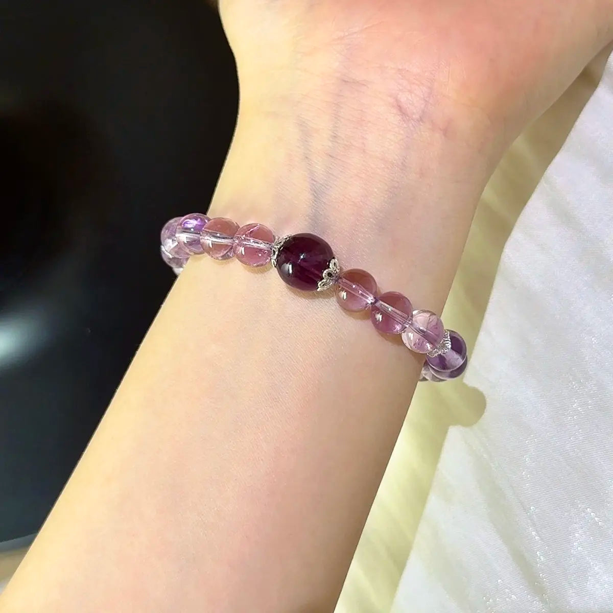 Amethyst · Purple Mica Harmony Bracelet