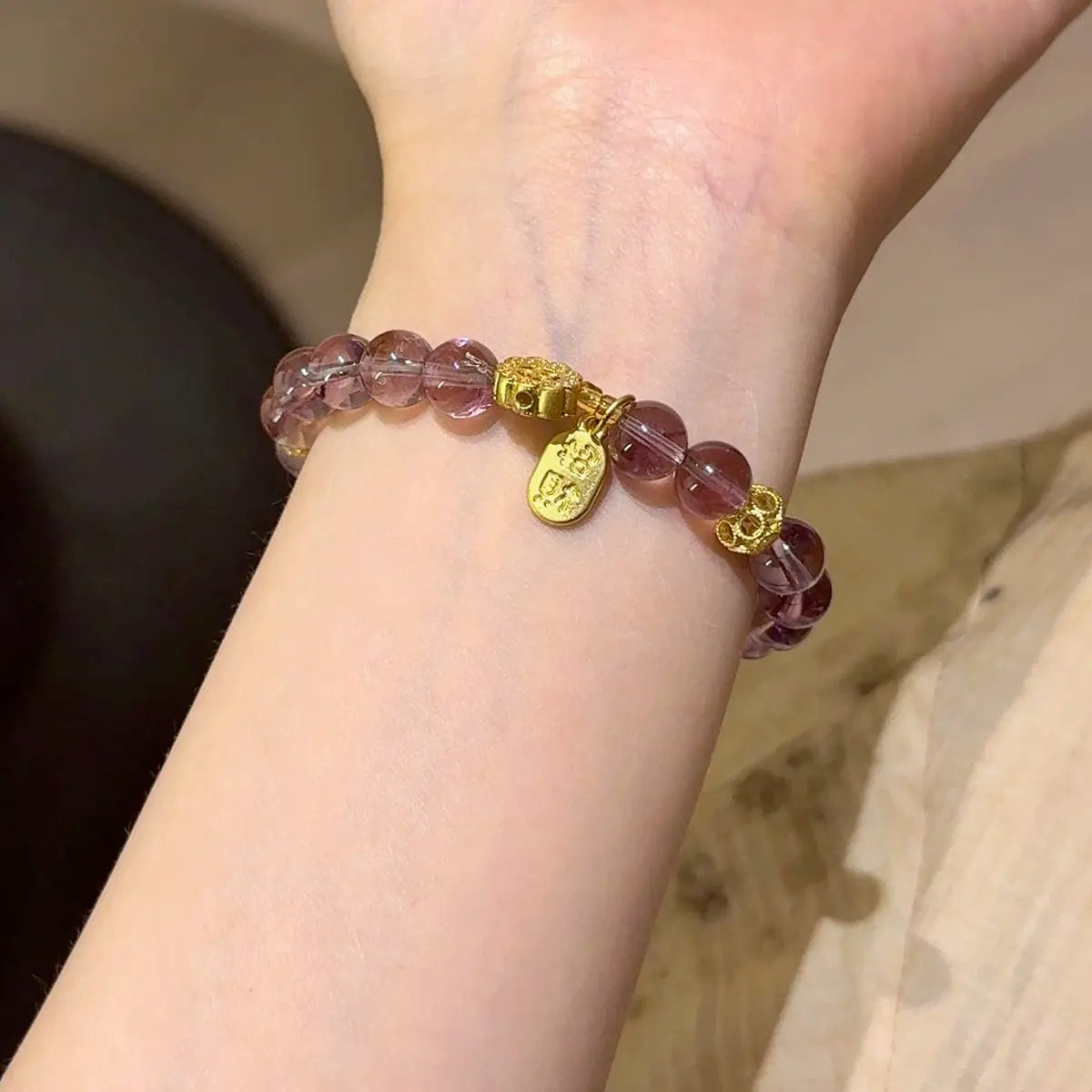 Quiet Anchor Amethyst Bracelet