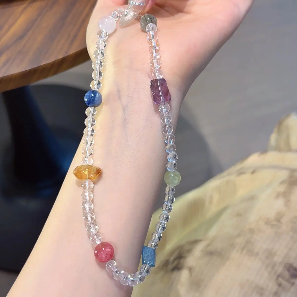 Clear Quartz  Communication Bracelet