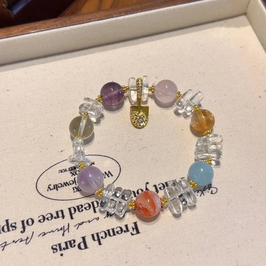 Fortune Layers Clear Quartz Bracelet