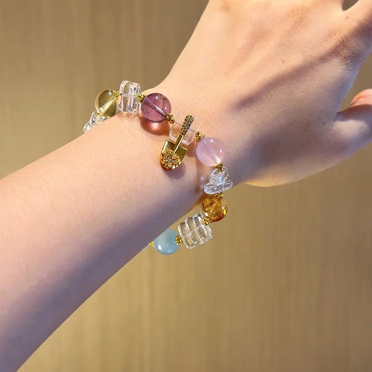 Fortune Layers Clear Quartz Bracelet