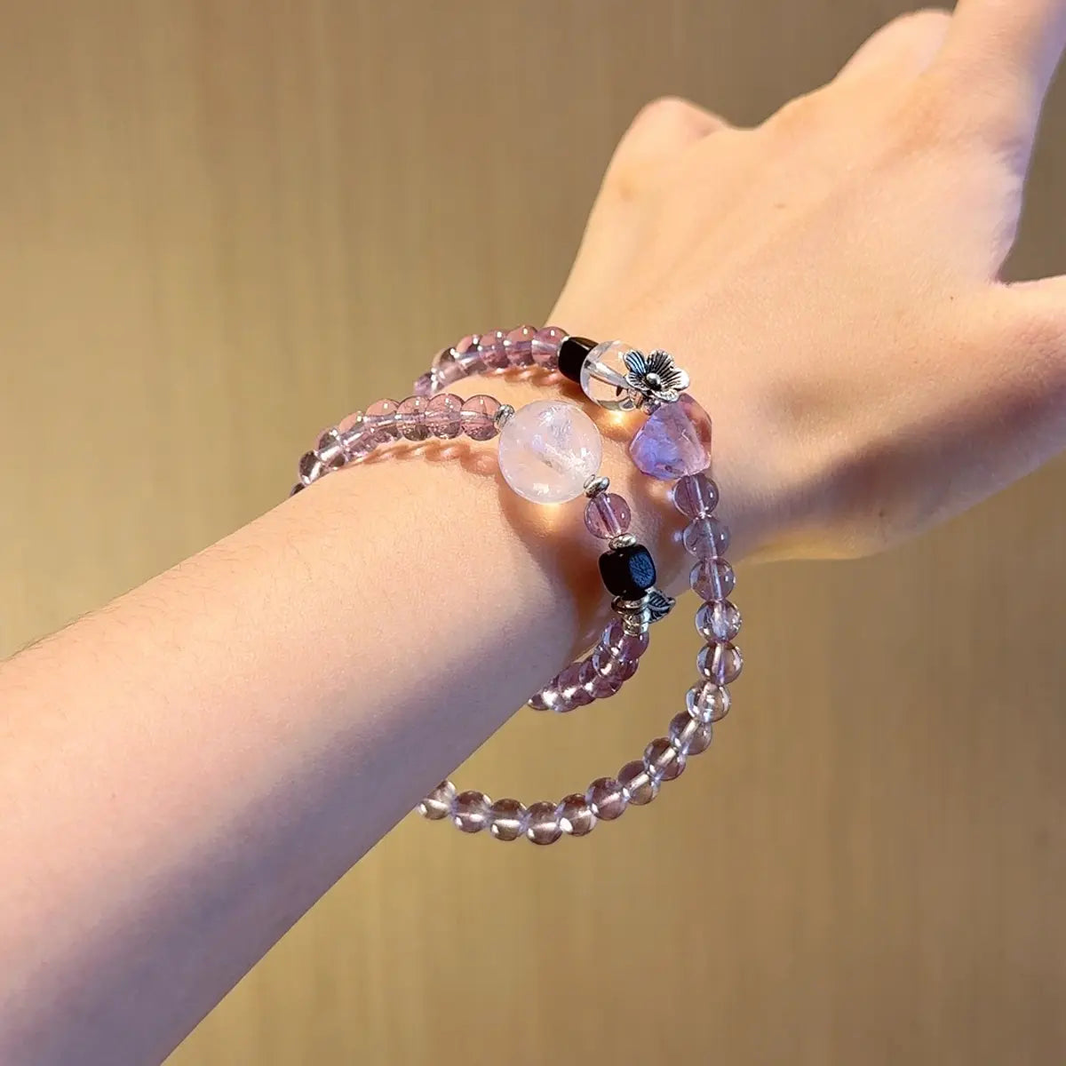 Thought Anchor Amethyst Multi-Wrap Bracelet