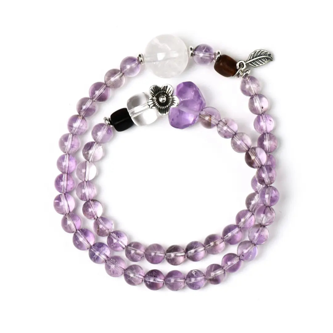 Thought Anchor Amethyst Multi-Wrap Bracelet