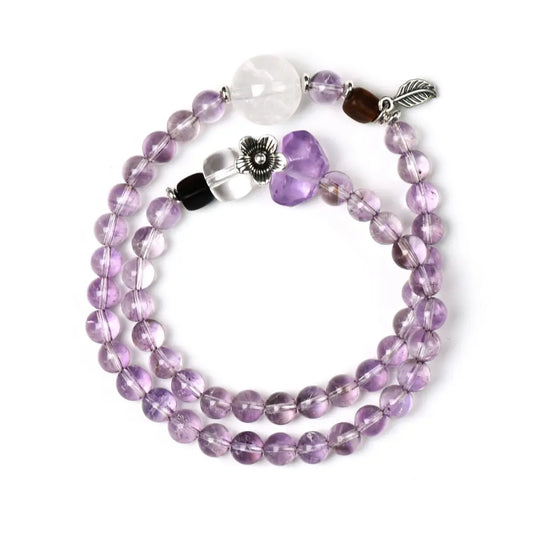 Thought Anchor Amethyst Multi-Wrap Bracelet