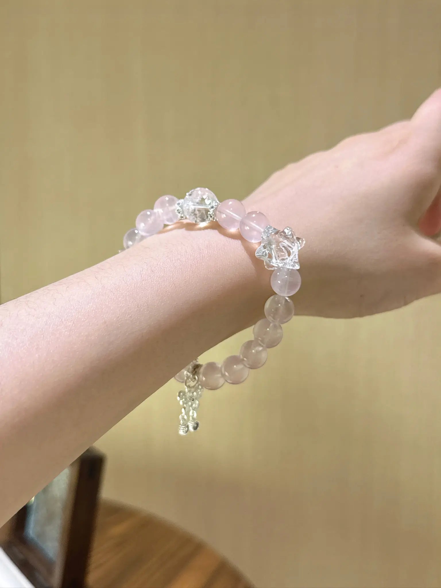 Handcrafted shopify--jewelry-material-1dyzjxql; rose-quartz; clear-quartz; white-azeztulite Detail for Love - Astara