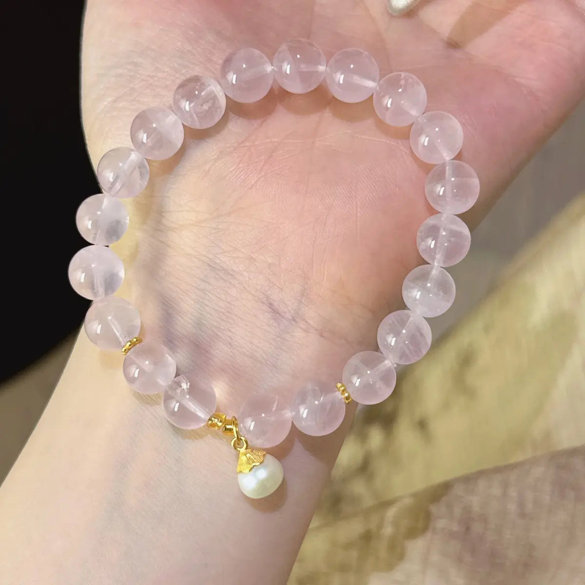 Handcrafted shopify--jewelry-material-bjo6nad9; rose-quartz Detail for Love - Astara