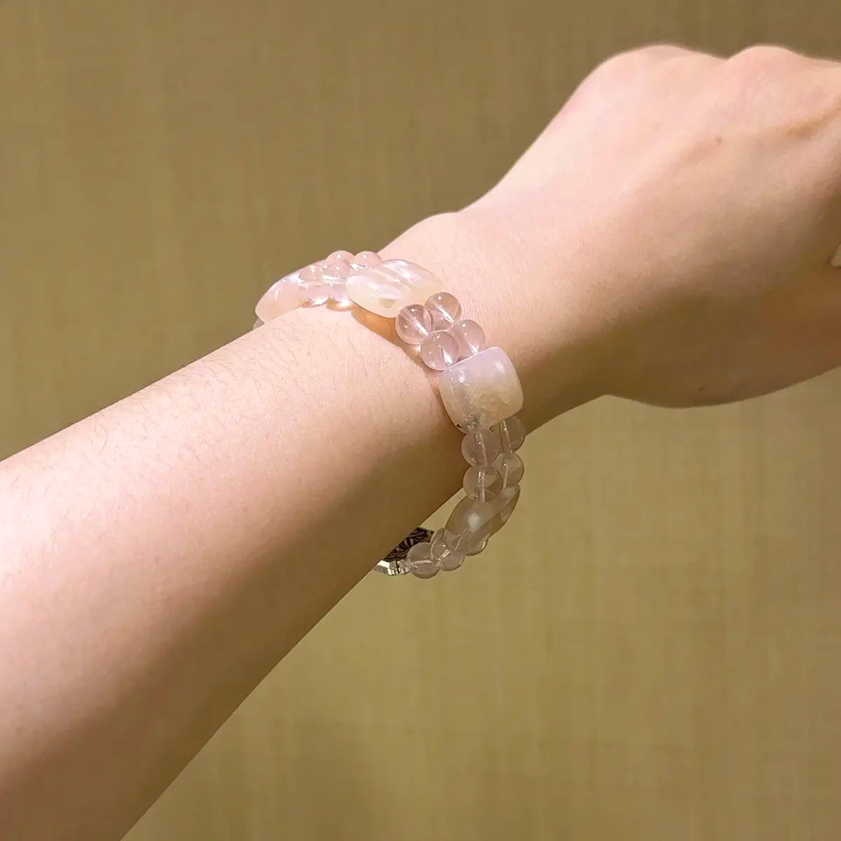 Handcrafted shopify--jewelry-material-1dyzjxql; sakura-agate; rose-quartz Detail for Love - Astara