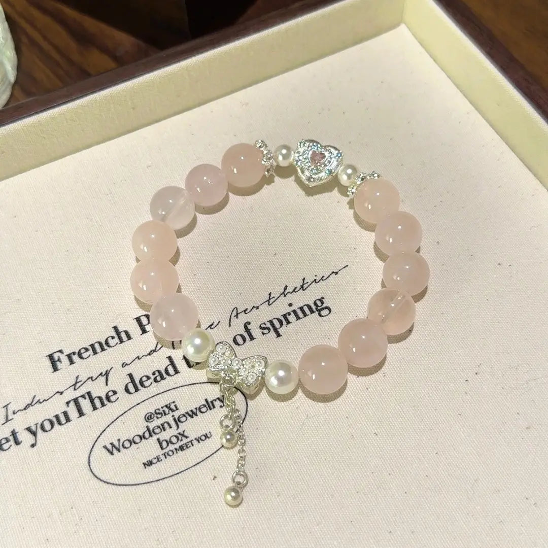 Handcrafted shopify--jewelry-material-1dyzjxql; rose-quartz; shell-pearl Detail for Love - Astara