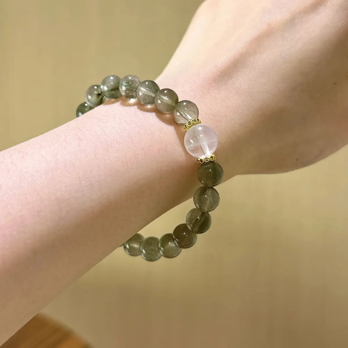 Handcrafted shopify--jewelry-material-bjo6nad9; golden-rutilated-quartz; green-rutilated-quart Detail for Love - Astara