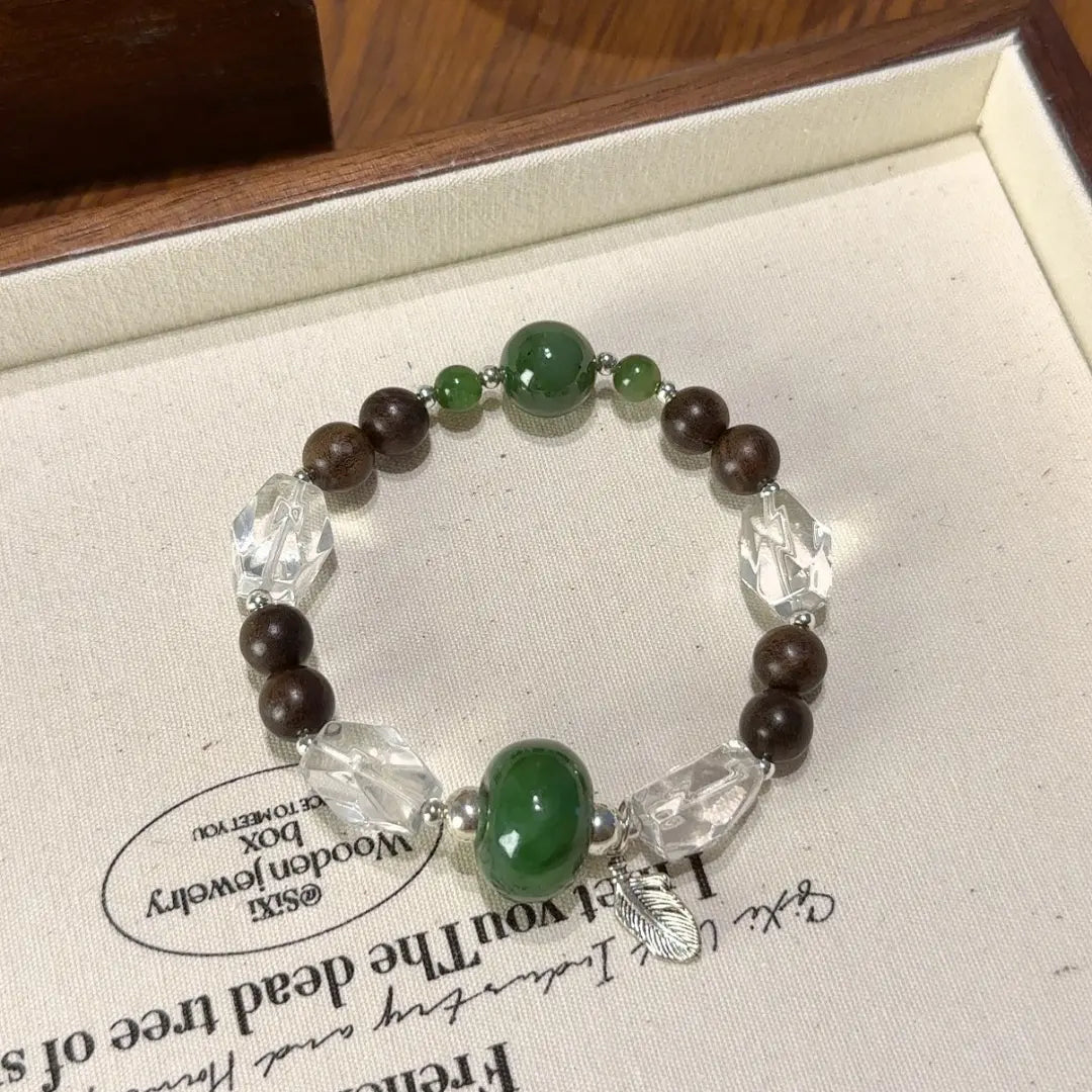 Handcrafted shopify--jewelry-material-1dyzjxql; sandalwood; jade; clear-quartz Detail for Abundance - Astara