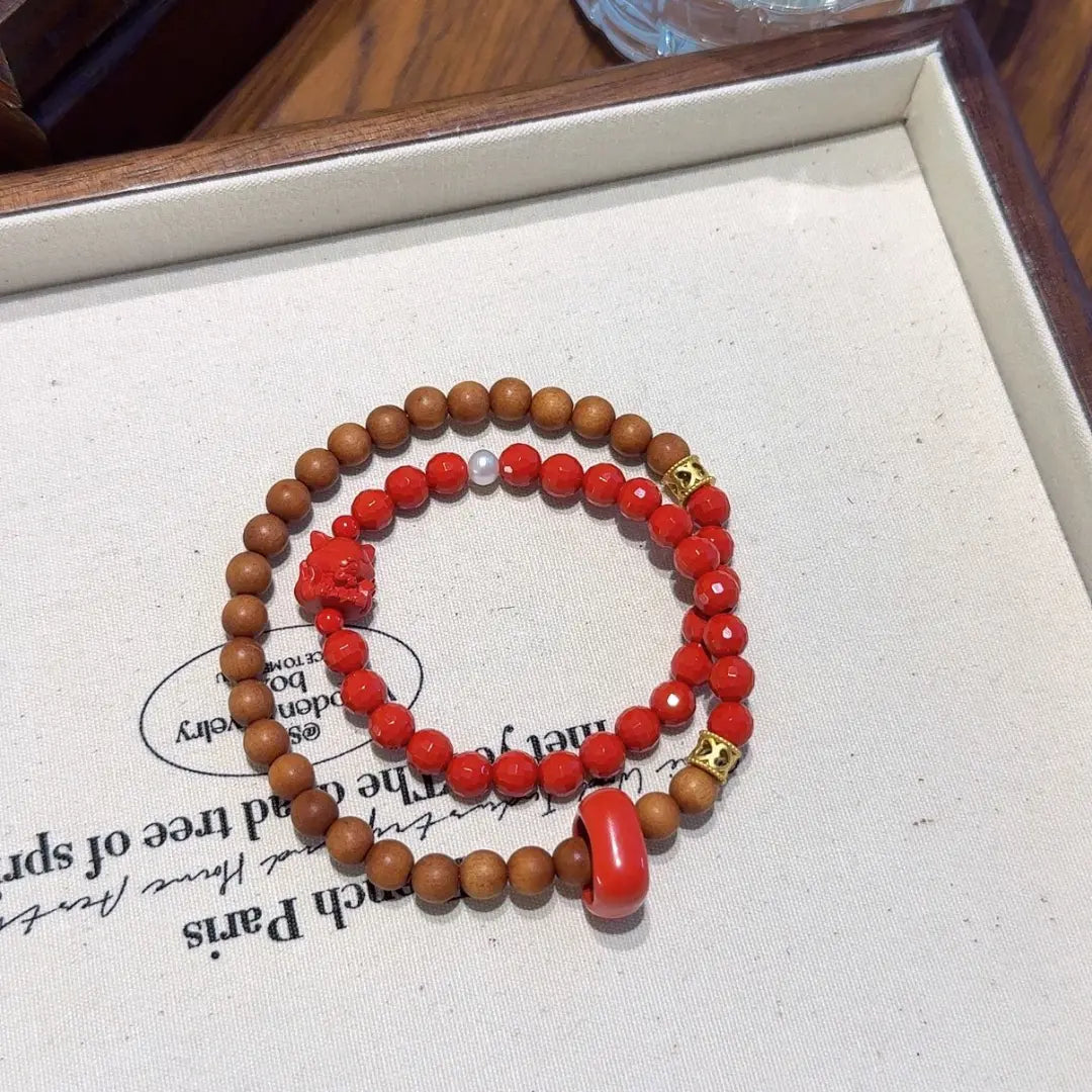 Handcrafted shopify--jewelry-material-1dyzjxql; shopify--jewelry-material-bjo6nad9; cinnabar; sandalwood; shell-pearl Detail for Healing - Astara