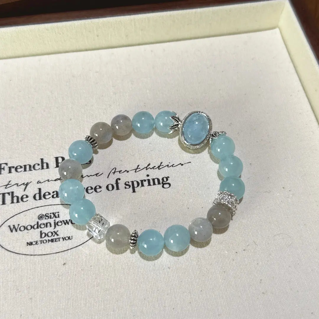 Handcrafted shopify--jewelry-material-1dyzjxql; aquamarine; gray-moonstone Detail for Healing - Astara
