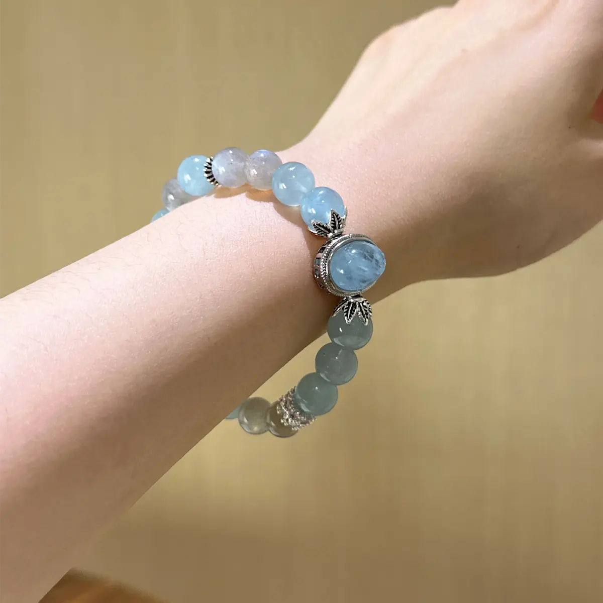 Handcrafted shopify--jewelry-material-1dyzjxql; aquamarine; gray-moonstone Detail for Healing - Astara