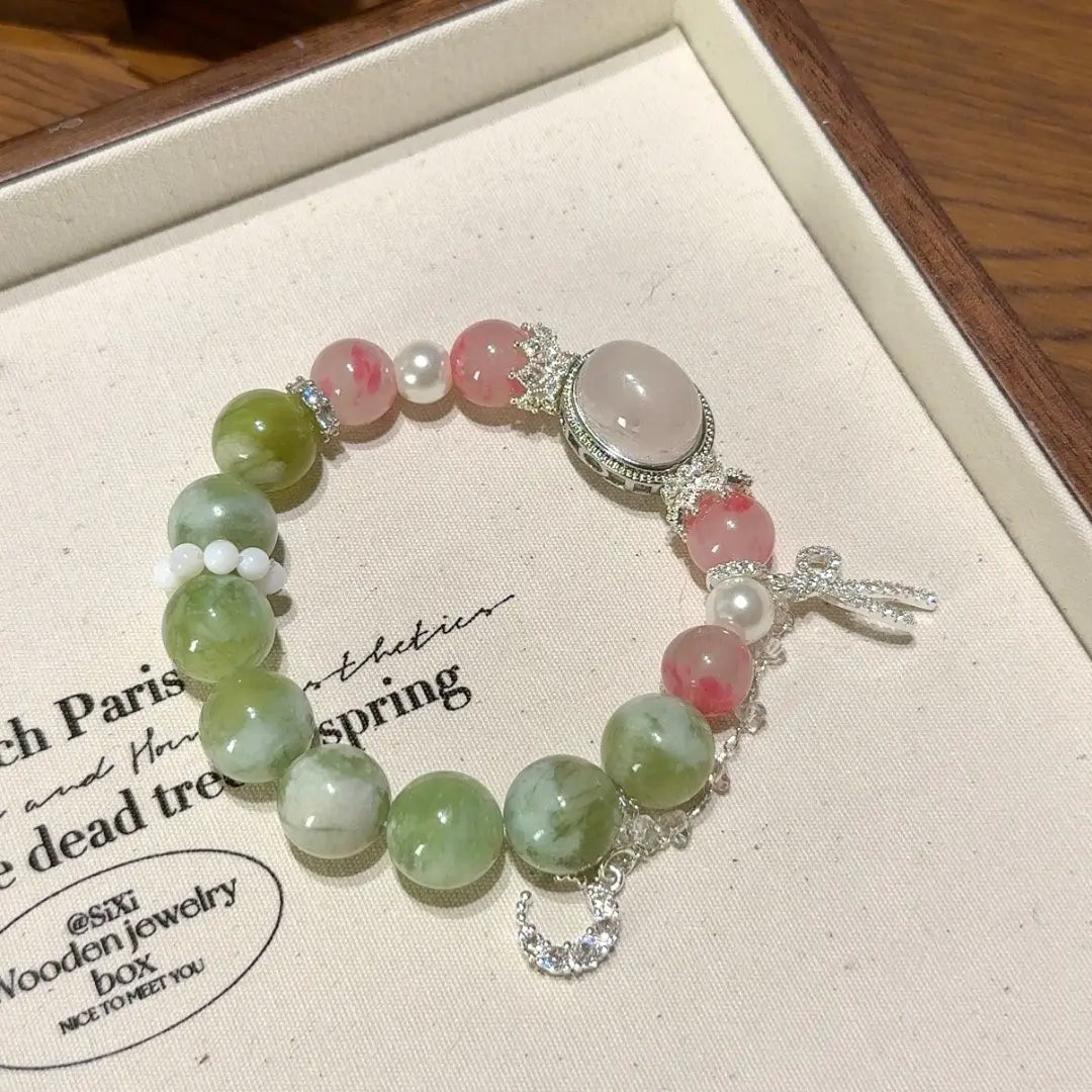 Handcrafted shopify--jewelry-material-1dyzjxql; rhodonite; jade; agate Detail for Love - Astara