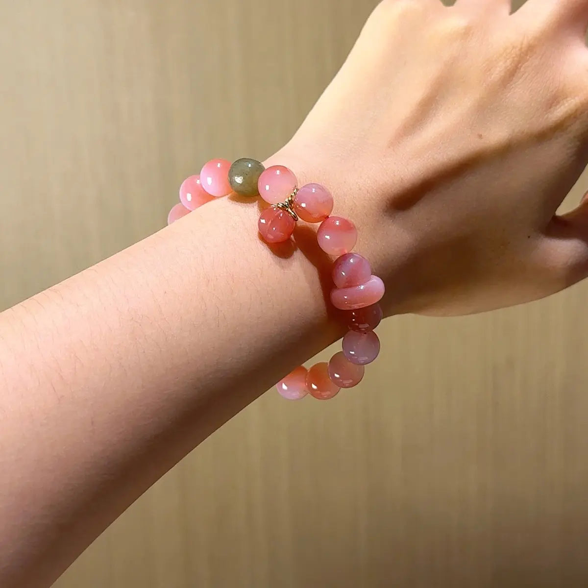 Handcrafted agate; hetian-jade Detail for Abundance - Astara