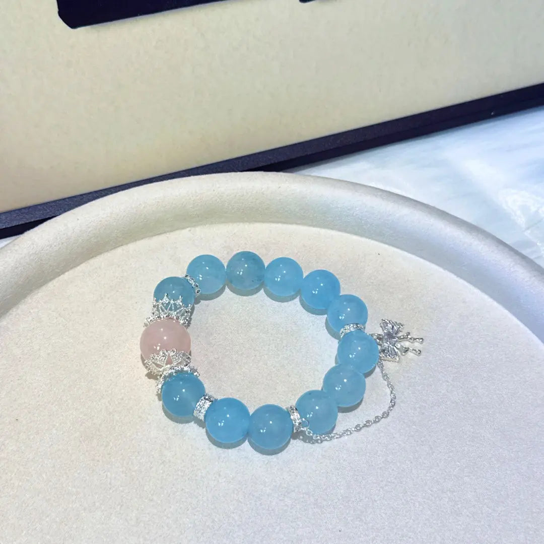 Blue Halo Charm Bracelet