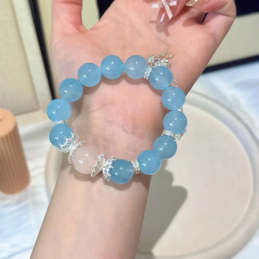 Blue Halo Charm Bracelet