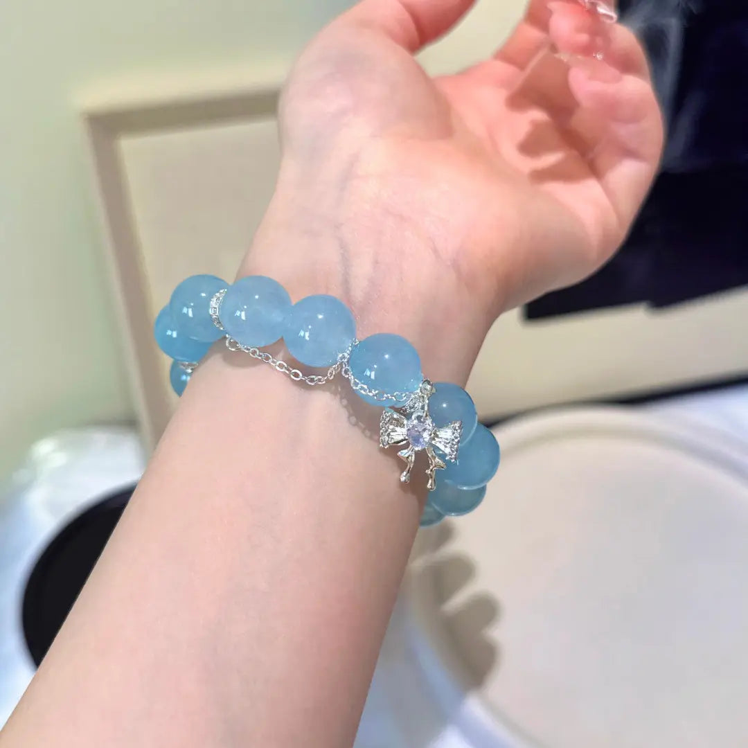 Blue Halo Charm Bracelet