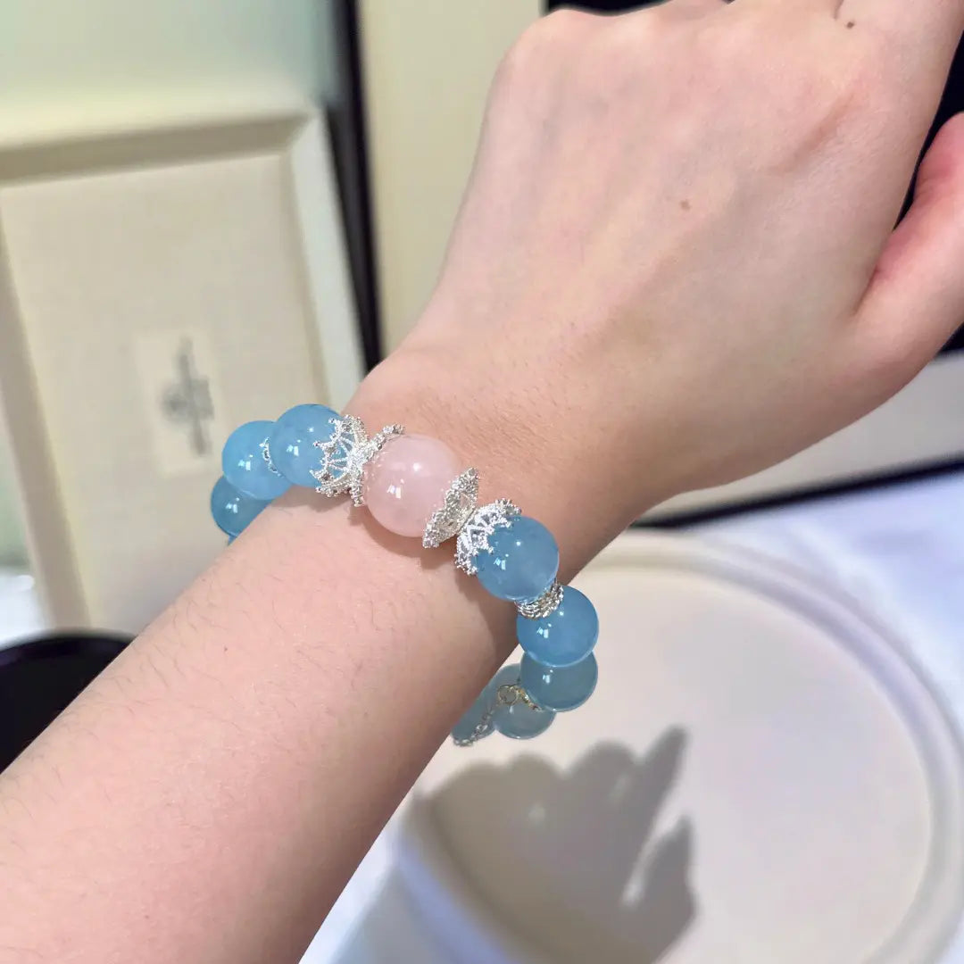 Blue Halo Charm Bracelet