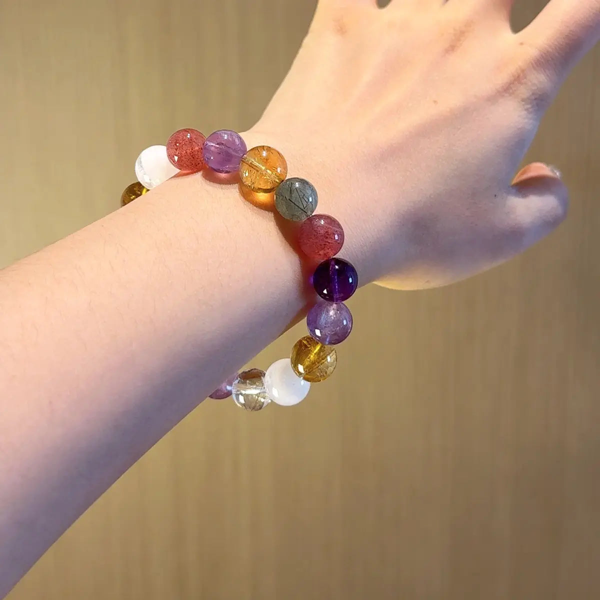 multi gemstone bracelet for love luck wealth and emotional balance energy