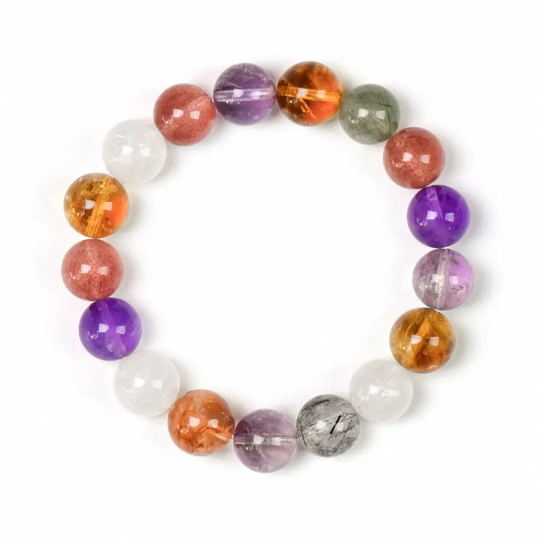 multi gemstone bracelet for love luck wealth and emotional balance energy
