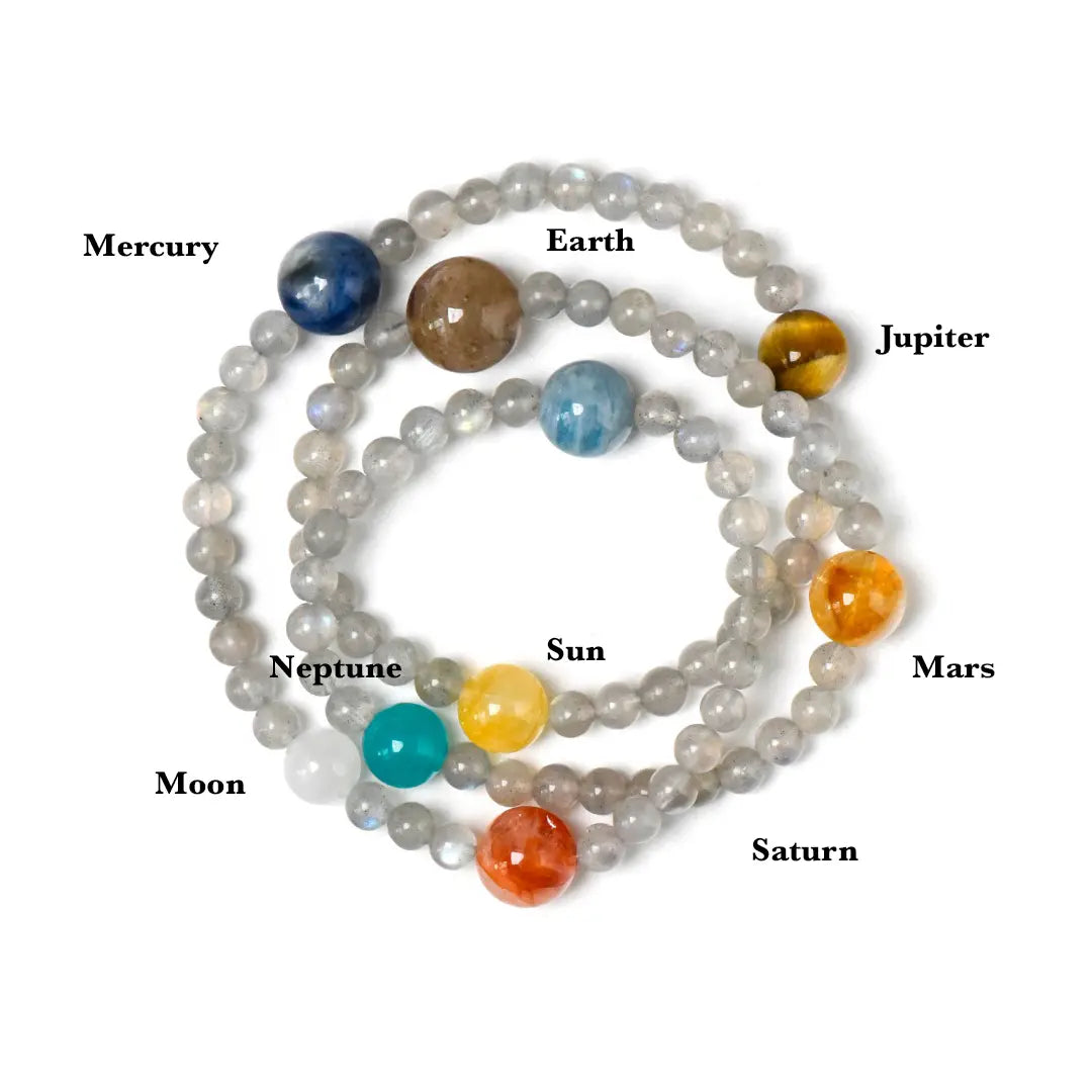 multi gemstone bracelet with gray moonstone citrine tiger eye kyanite for clarity career and balance