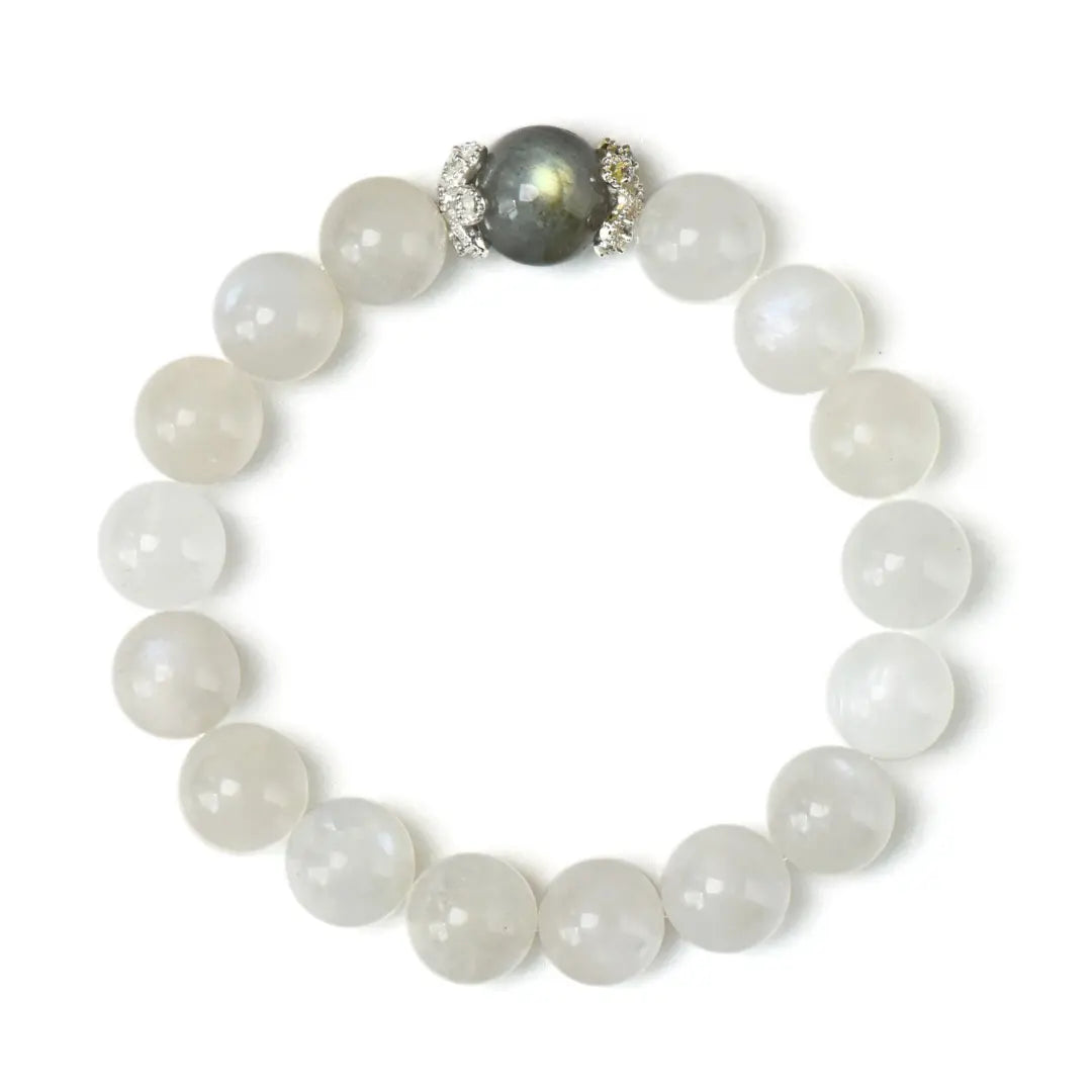 blue and gray moonstone bracelet for emotional balance sleep and clarity