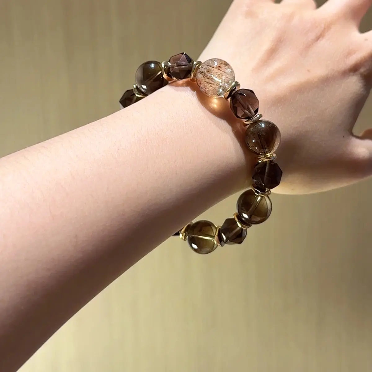 smoky quartz bracelet for decision making clarity and business success