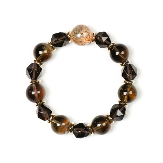 smoky quartz bracelet for decision making clarity and business success