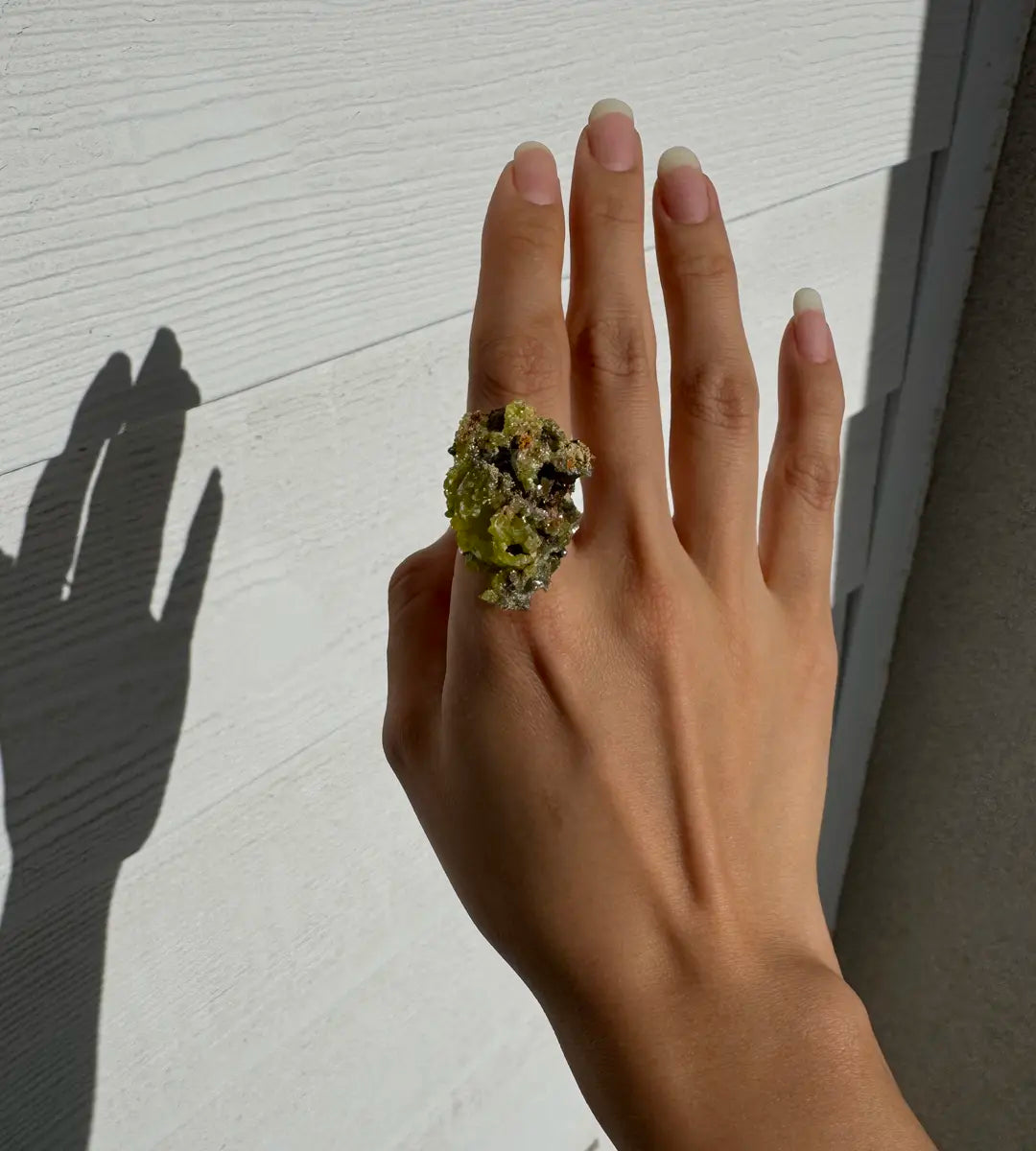 Pyromorphite · Adjustable Open Ring (Fits Most Sizes)