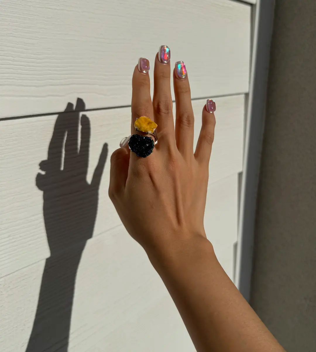 Azurite · Stalactite · Adjustable Open Ring (Fits Most Sizes)
