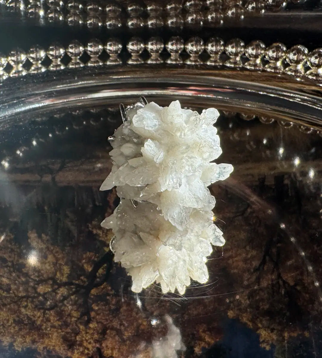 Raw White Calcite One of a Kind Ring