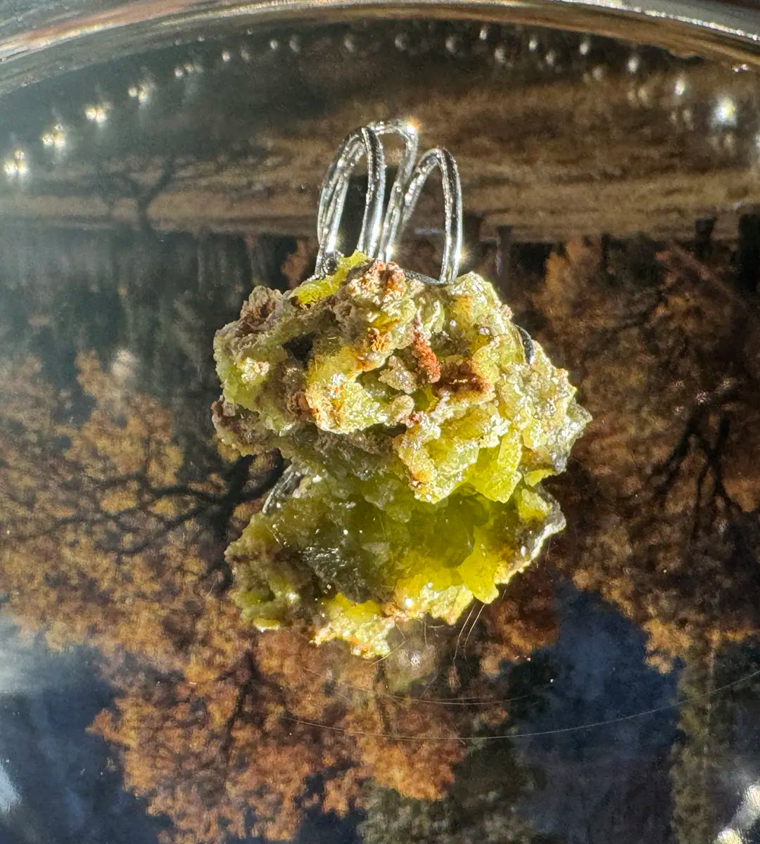 Pyromorphite · Adjustable Open Ring (Fits Most Sizes)