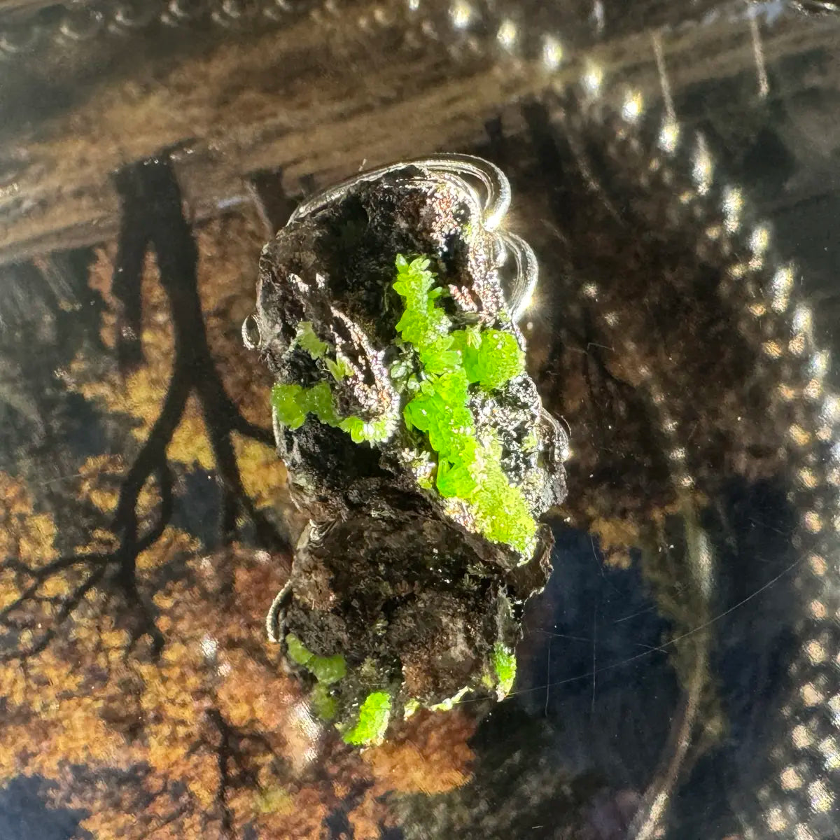 Pyromorphite · Adjustable Open Ring (Fits Most Sizes)