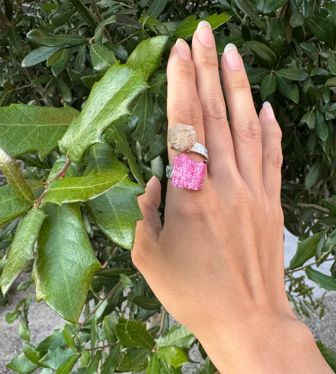 Desert Rose & Ruby One of a Kind Ring