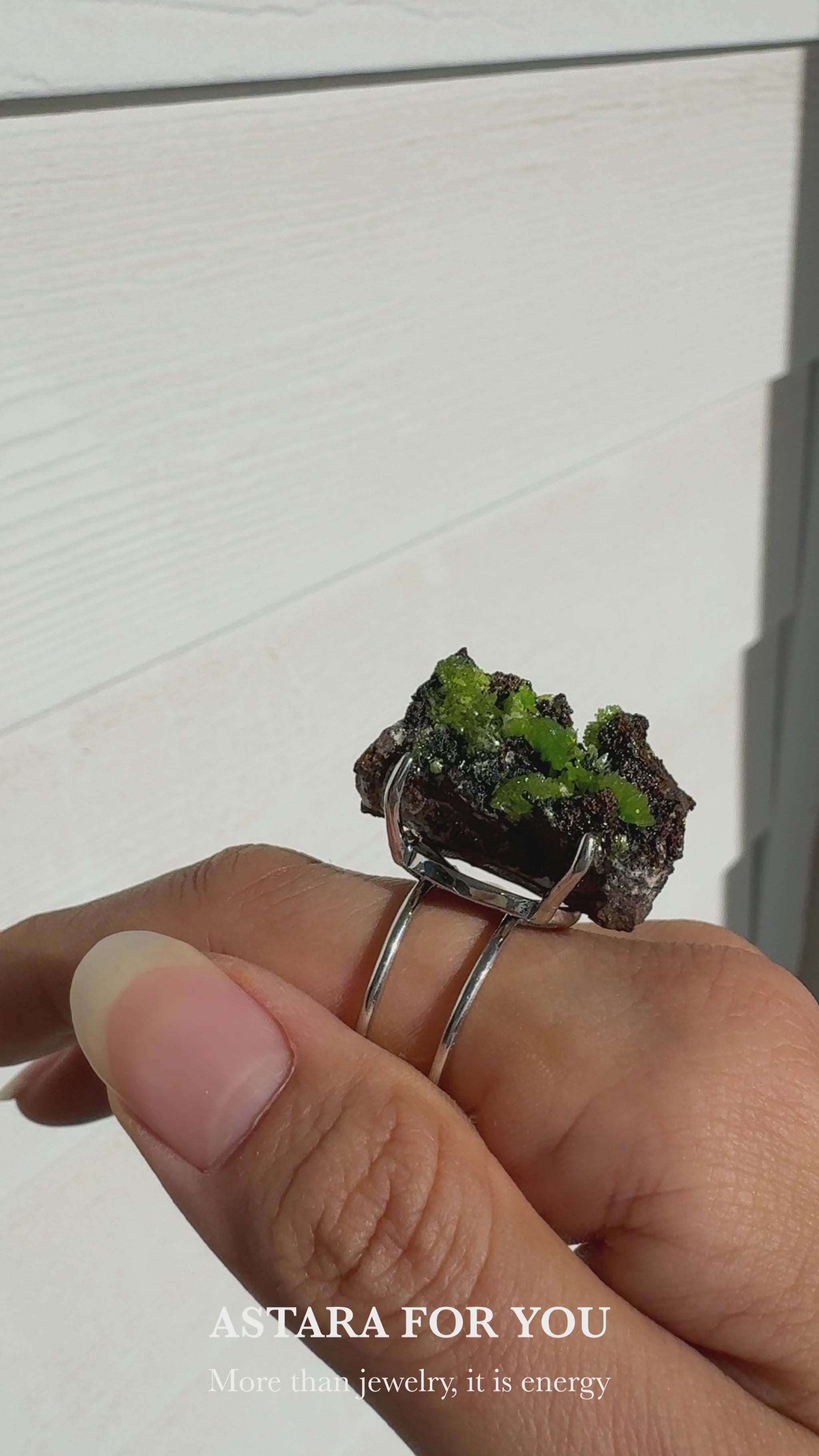 Pyromorphite · Adjustable Open Ring (Fits Most Sizes)