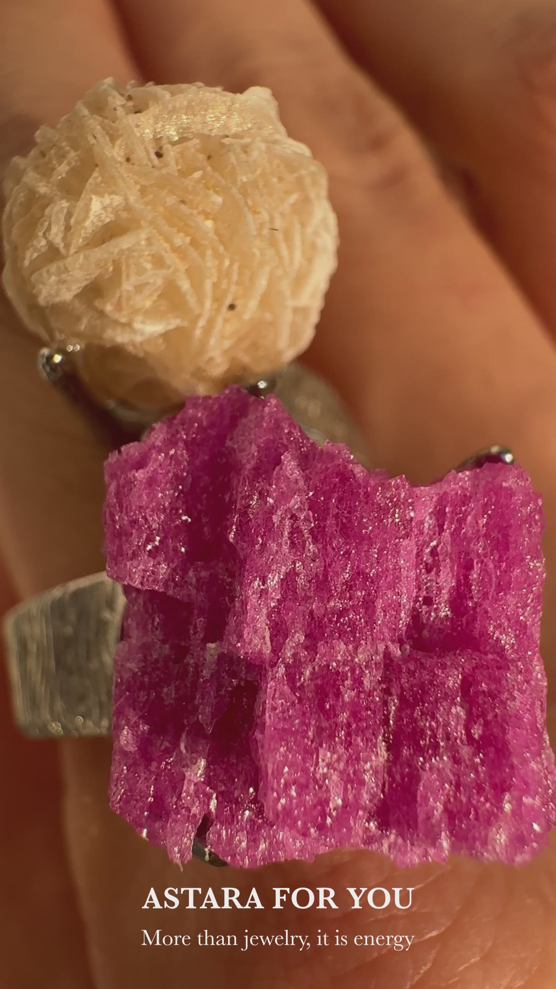 Desert Rose & Ruby One of a Kind Ring