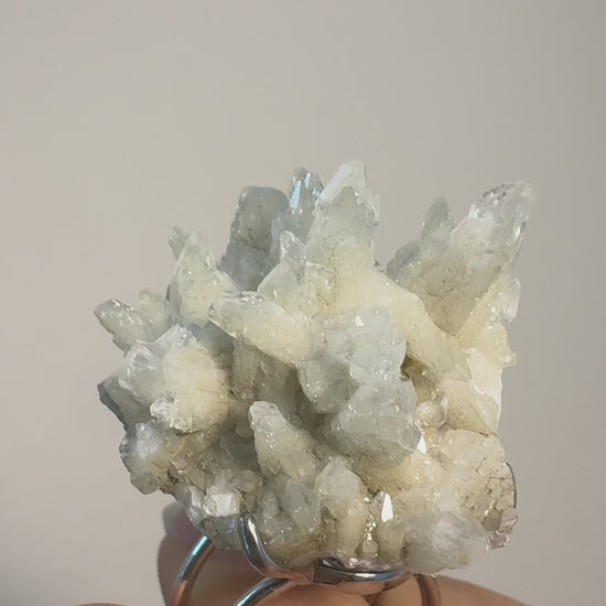 Raw White Calcite One of a Kind Ring