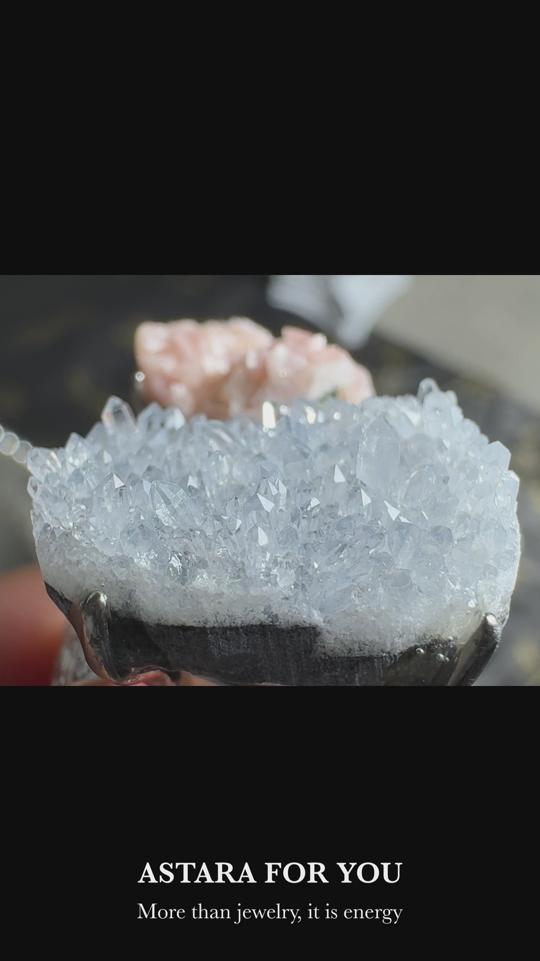 Raw Pink Calcite & Celestite One of a Kind Ring